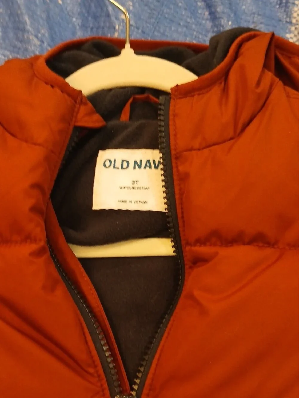 Old Navy Kids' Hooded Puffer Jacket - Rust